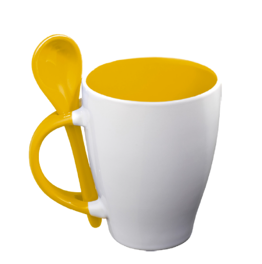 Mug bicolor cuillère